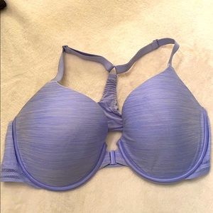Light blue razor back bra